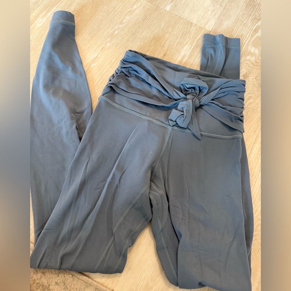 Women's Blue Tie-Waist Lululemon Pants